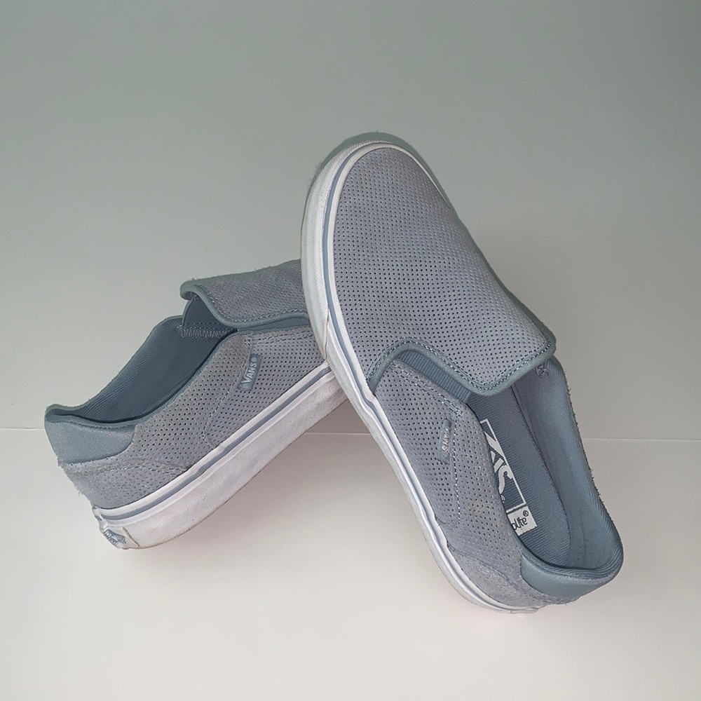 Women’s Light Blue Slip-On Vans